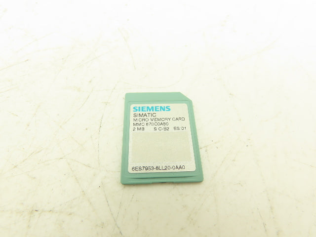 Siemens 6ES7953-8LL20-0AA0 SIMATIC S7 PLC Micro Memory Card 2Mb