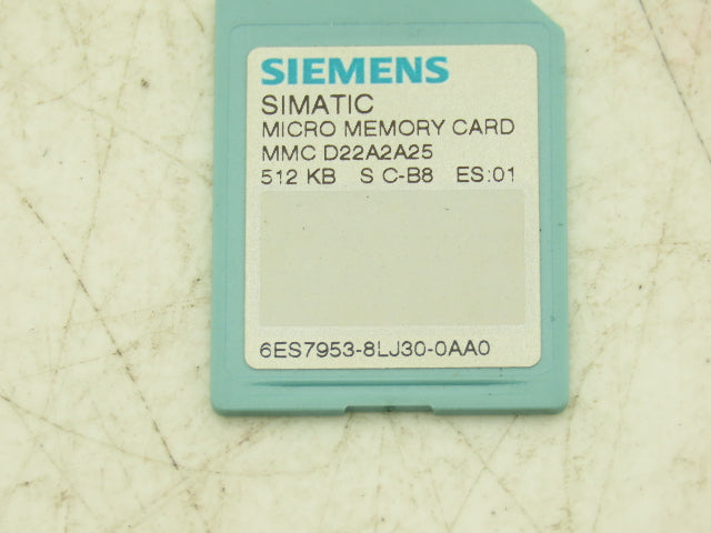 Siemens 6ES7953-8LJ30-0AA0 SIMATIC S7 PLC Micro Memory Card 512 KB
