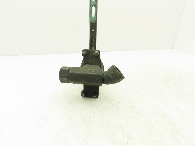 Jamesbury TORQ-HANDLE 1" Ball Valve M-F with Spring Return-to-Closed Handle