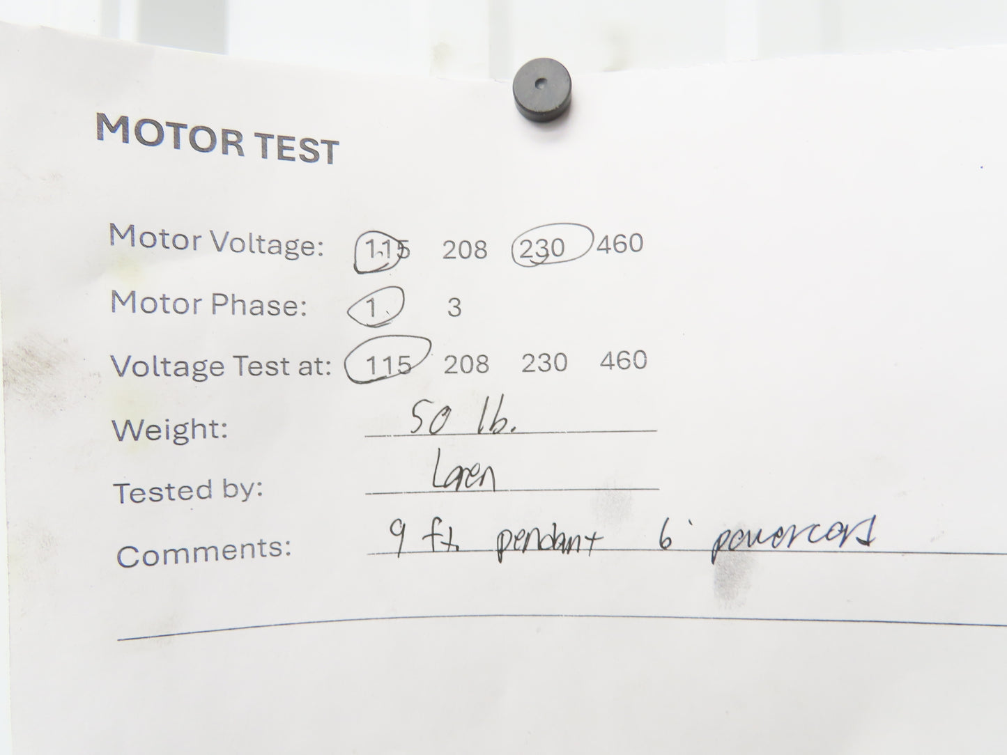 HPI 050 Hydroperfect Hydraulic Power Unit Pump 3L Tank 2.2LPM 115/230V Motor