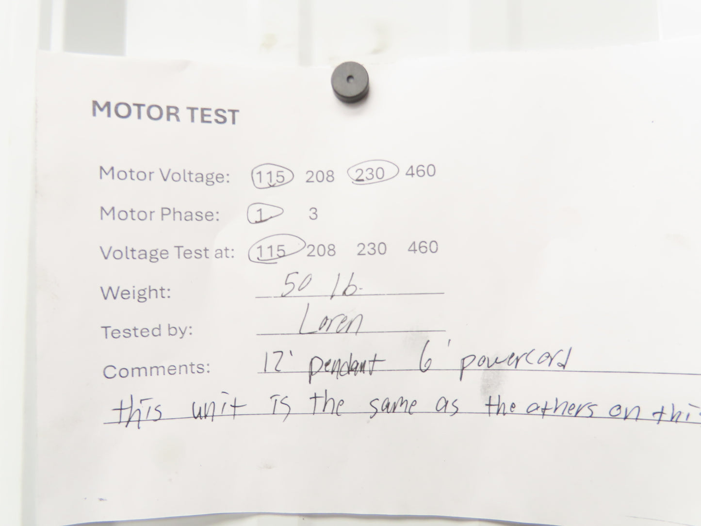 HPI 050 Hydroperfect Hydraulic Power Unit Pump 3L Tank 2.2LPM 115/230V Motor
