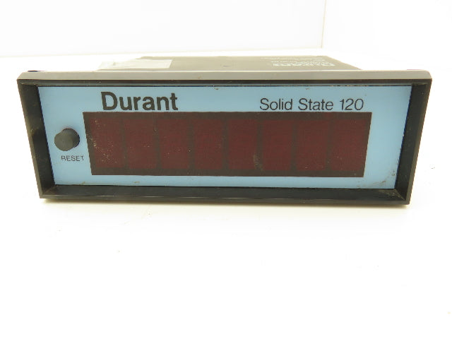 Eaton Durant 55120-450 Solid State 120 Digital Totalizer Counter 8-Digit 120V