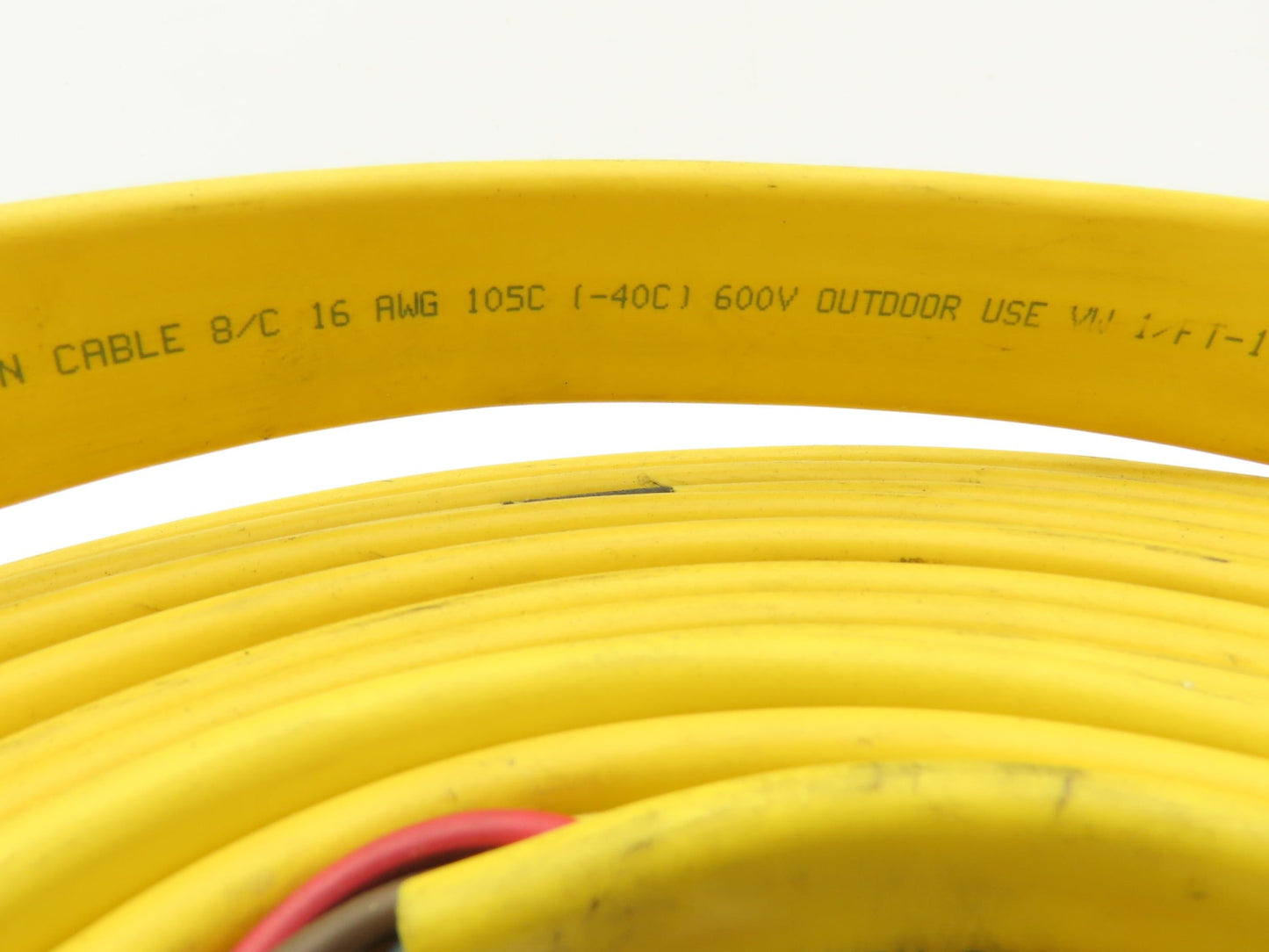 Festoon Cable Outdoor E60362H Multi-Conductor Flat Cable 8 Wire 16AWG 600V 23'