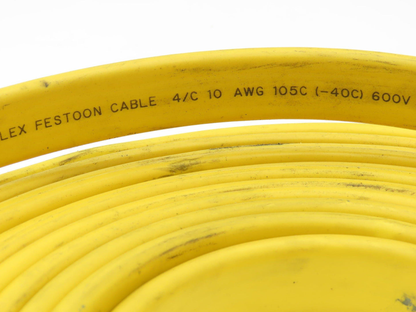Festoon Cable Outdoor E60362H Multi-Conductor Flat Cable 4 Wire 10AWG 600V 22'