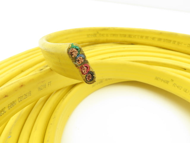 Festoon Cable Outdoor E73093 Multi-Conductor Flat Cable 4 Wire 14AWG 600V 32'