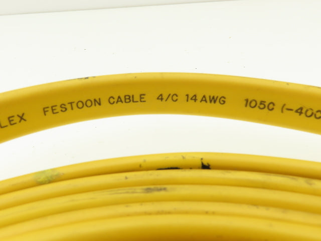 Festoon Cable Outdoor E60362H Multi-Conductor Flat Cable 4 Wire 14AWG 600V 39'