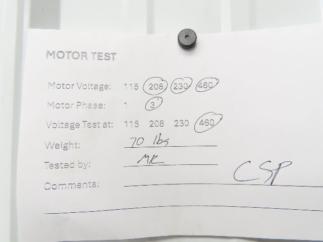 Baldor M3615T AC Motor 5Hp 1725rpm 208-230/460v 3ph 184T TE