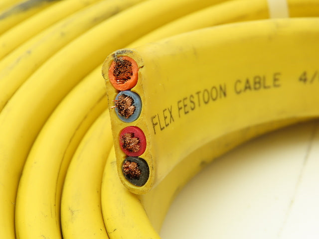 Festoon Cable Outdoor E60362H Multi-Conductor Flat Cable 4 Wire 10AWG 600V 30'