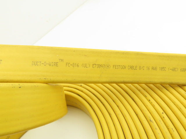 Festoon Cable Outdoor E73093 Multi-Conductor Flat Cable 8 Wire 16AWG 600V 42'