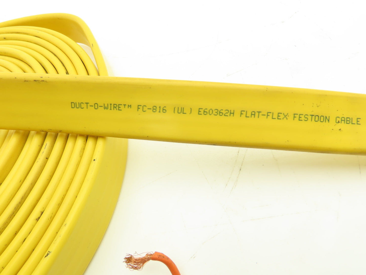 Festoon Cable Outdoor E60362H Multi-Conductor Flat Cable 8 Wire 16AWG 600V 30'
