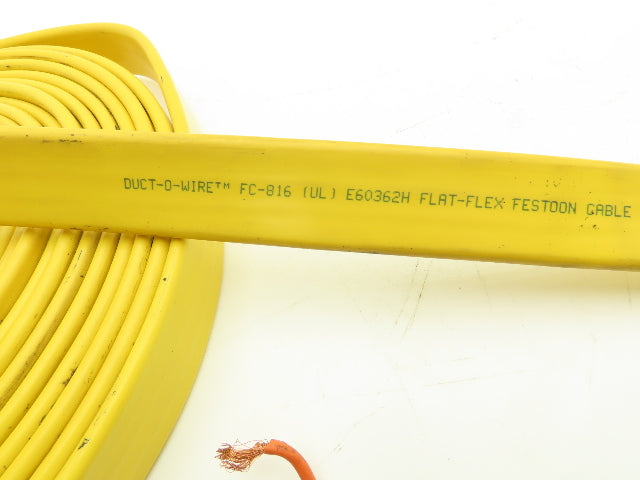 Festoon Cable Outdoor E60362H Multi-Conductor Flat Cable 8 Wire 16AWG 600V 30'