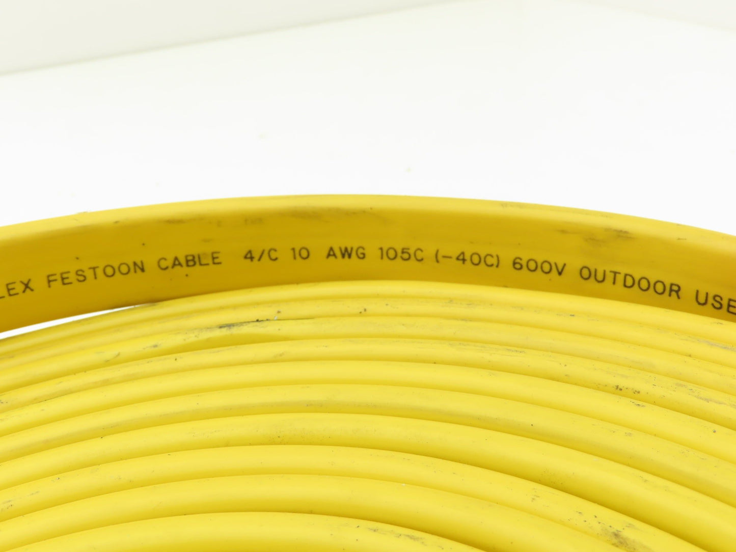Festoon Cable Outdoor E60362H Multi-Conductor Flat Cable 4 Wire 10AWG 600V 30'