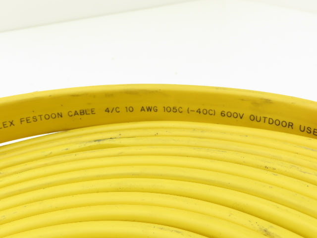 Festoon Cable Outdoor E60362H Multi-Conductor Flat Cable 4 Wire 10AWG 600V 30'