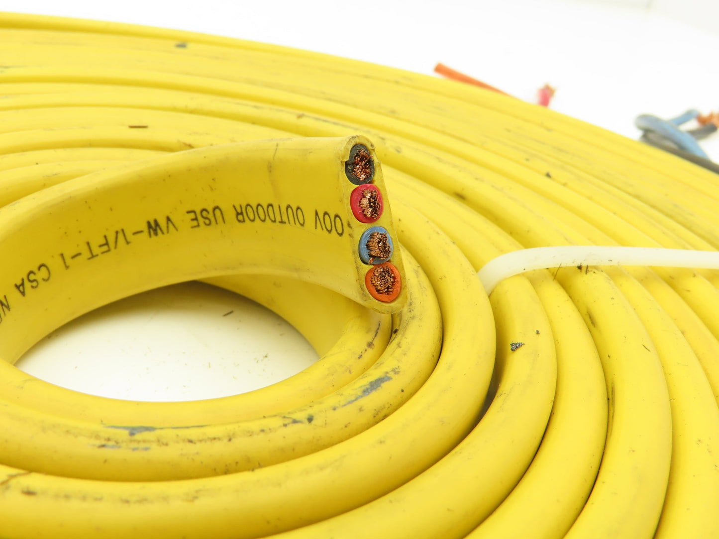 Festoon Cable Outdoor E60362H Multi-Conductor Flat Cable 4 Wire 10AWG 600V 30'