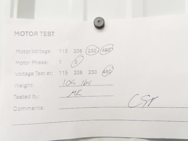 Cantoni 20NFM-3-5-18 Elektrim AC Motor 5Hp 1745rpm 230/460v 3ph 184T TEFC