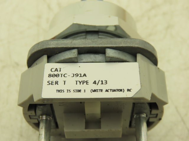 Allen Bradley 800TC-J91A Pushbutton Switch 3-Position Spring Return Both *READ*