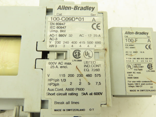 Allen Bradley 193-EA1EB Motor Starter Overload Relay 1.6-5A 120V Coil Lot of 3