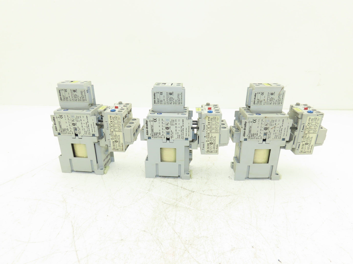 Allen Bradley 193-EA1EB Motor Starter Overload Relay 1.6-5A 120V Coil Lot of 3