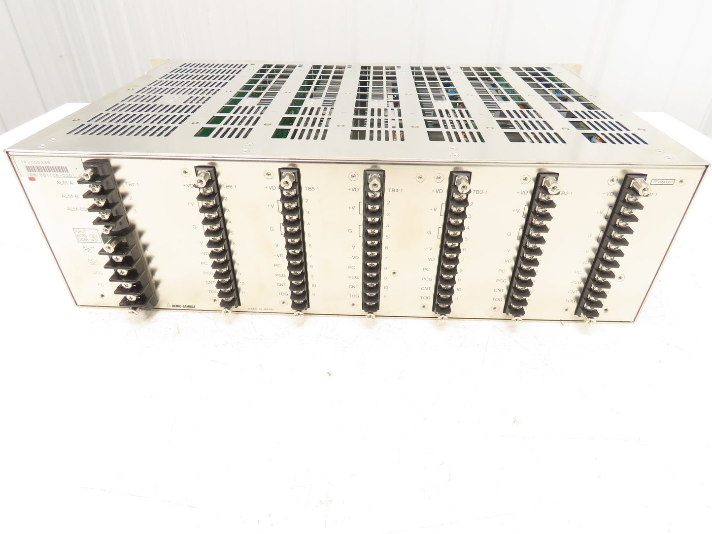 Densei-Lambda TFV000339 Power Supply 120V AC/DC In +5/+15/-15/+24/+28 VDC Out