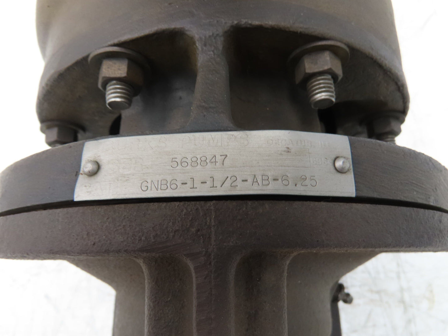 Burks GNB6-1-1/2-AB-6.25 Bronze Centrifugal Pump 2"x 1.5"npt Bronze Impeller