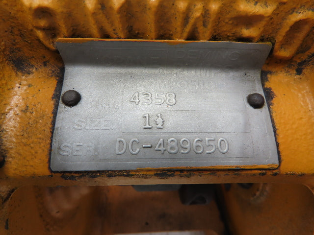 Crane Deming 4358 Centrifugal Pump 2"x 1.5"NPT 5Hp 230/460V 3PH 184TC Tri-Clad