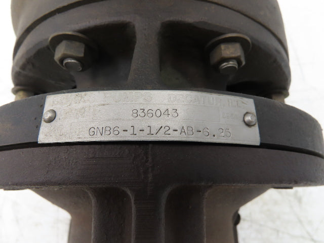 Burks GNB6-1-1/2-AB-6.25 Bronze Centrifugal Pump 2"x 1.5"npt Bronze Impeller