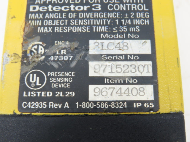 Data Instruments 3LC48 Detector 3 Light Curtain Transmitter 48"