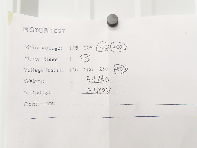 Reliance P14G9258H Gearmotor 5:1 Tigear Reducer 345rpm 2Hp 230/460V LH 145TC