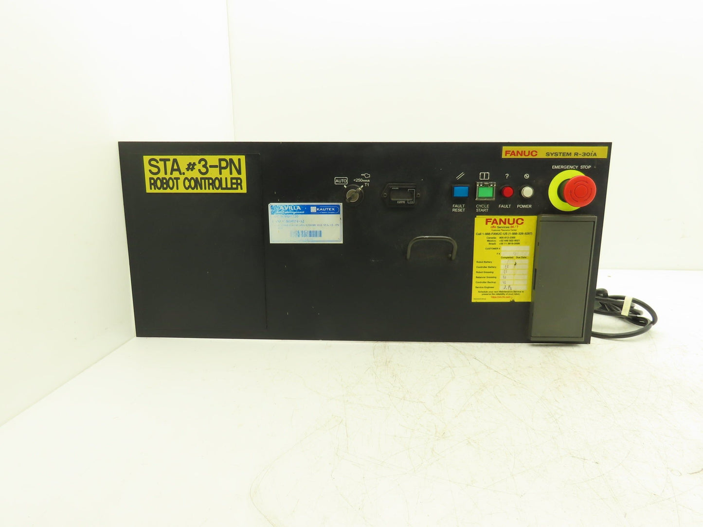Fanuc A20B-2101-0370 A05B-2502-C053 Operator Control Panel WITH KEY