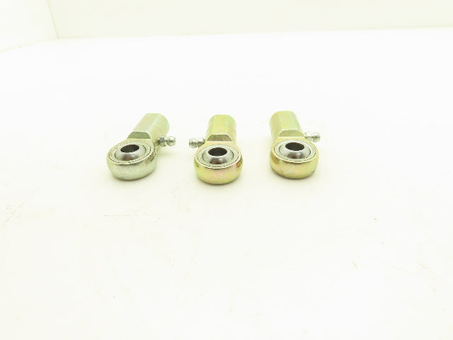 Aurora MWF-M10Z Spherical Rod-End Bearing 10mm Bore M10x1.5 Female Lot of 3