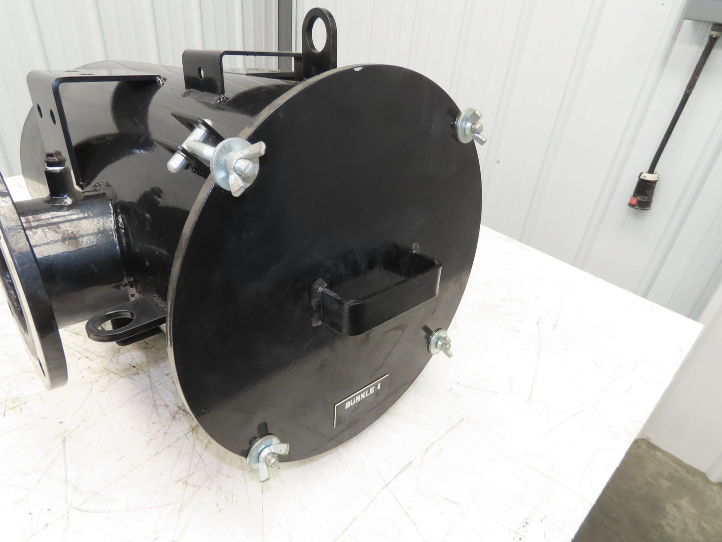 Burkle 4" Pipeline Air Filter Vacuum Pump Blower Steel Housing Flanged