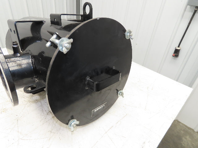 Burkle 4" Pipeline Air Filter Vacuum Pump Blower Steel Housing Flanged