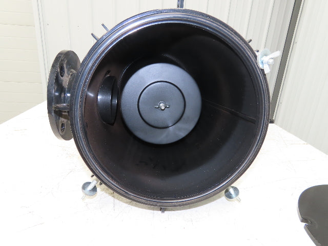 Burkle 4" Pipeline Air Filter Vacuum Pump Blower Steel Housing Flanged