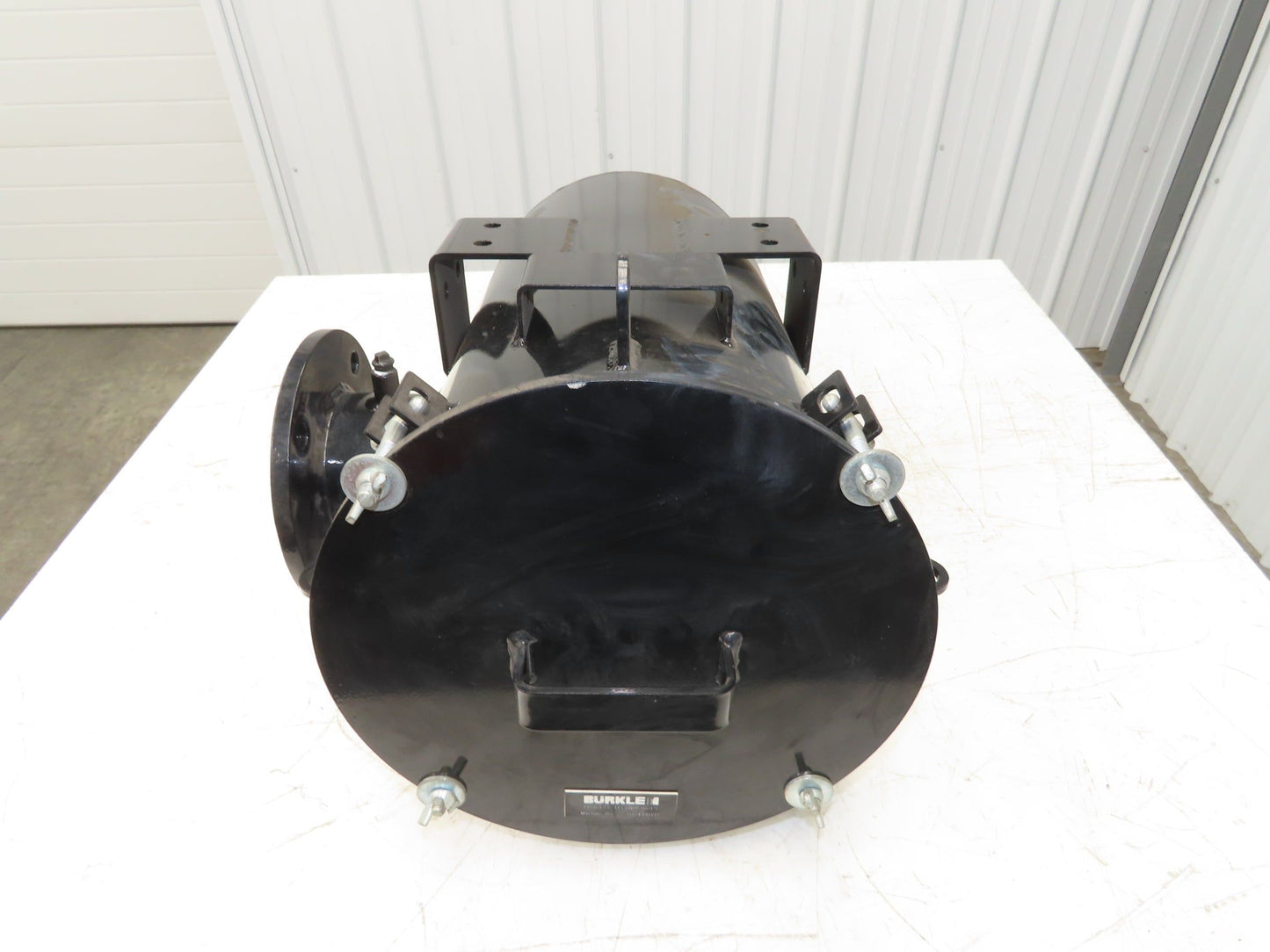 Burkle 4" Pipeline Air Filter Vacuum Pump Blower Steel Housing Flanged