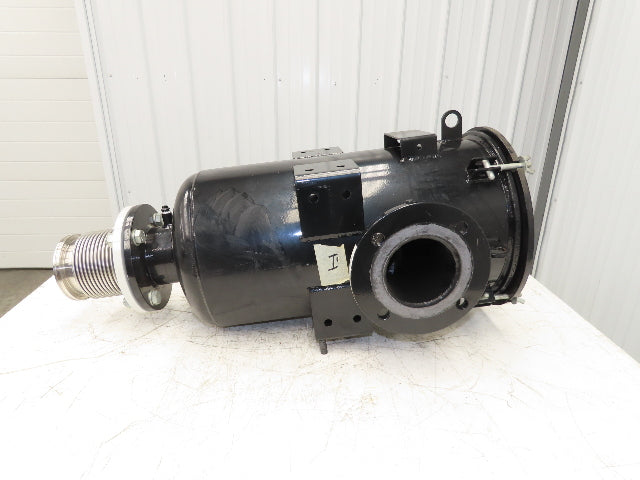 Burkle 4" Pipeline Air Filter Vacuum Pump Blower Steel Housing Flanged