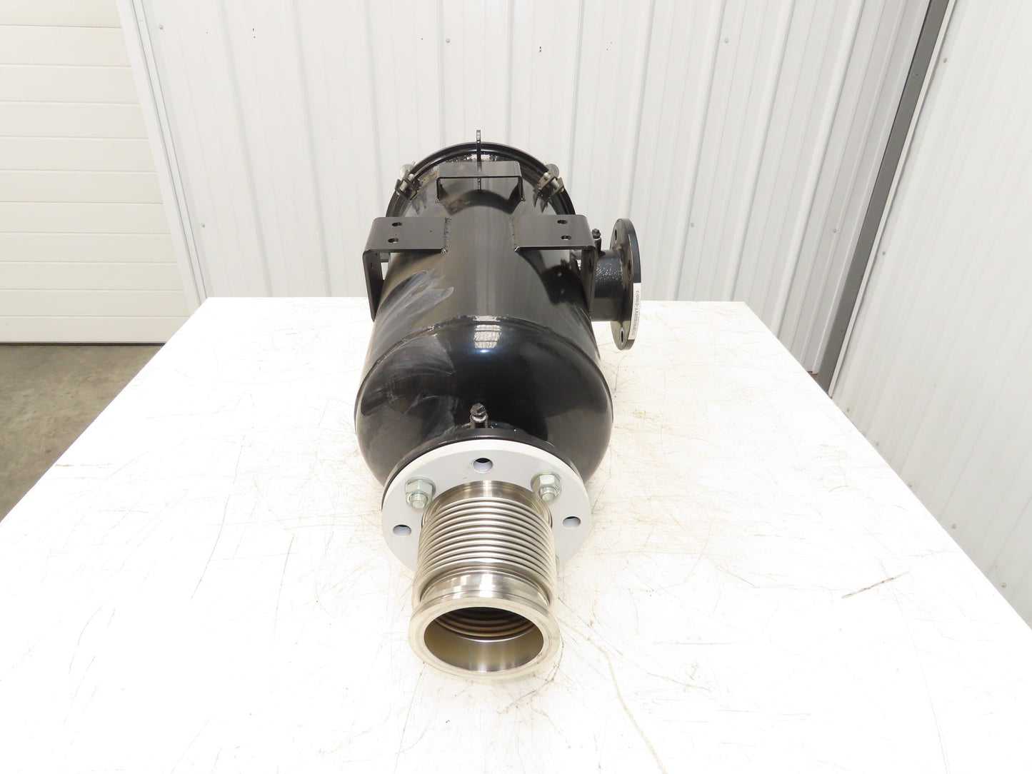 Burkle 4" Pipeline Air Filter Vacuum Pump Blower Steel Housing Flanged