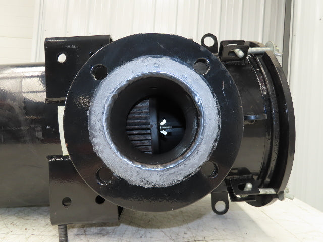Burkle 4" Pipeline Air Filter Vacuum Pump Blower Steel Housing Flanged