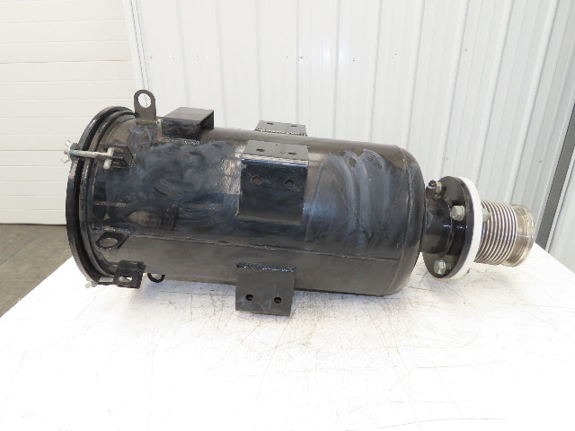 Burkle 4" Pipeline Air Filter Vacuum Pump Blower Steel Housing Flanged