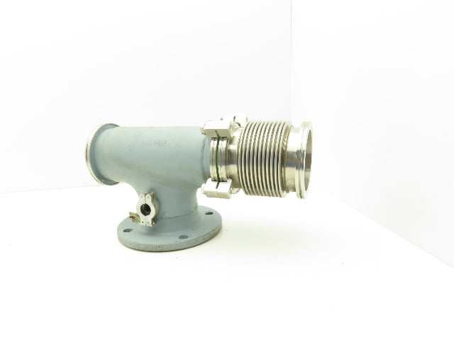 4" Pipe Tee Vacuum Connections x Flanged Inlet 4x4x4" DN100