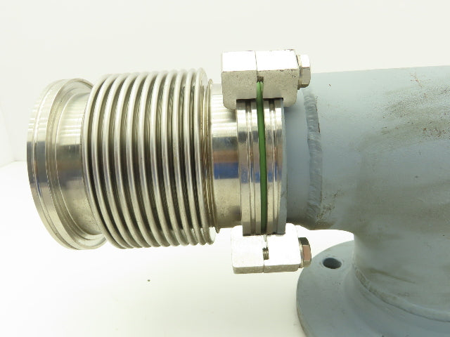 4" Pipe Tee Vacuum Connections x Flanged Inlet 4x4x4" DN100