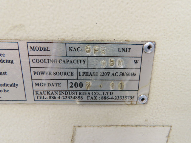 Kaukan KAC-6FS Electrical Enclosure Air Conditioner 950W 220V 1Ph