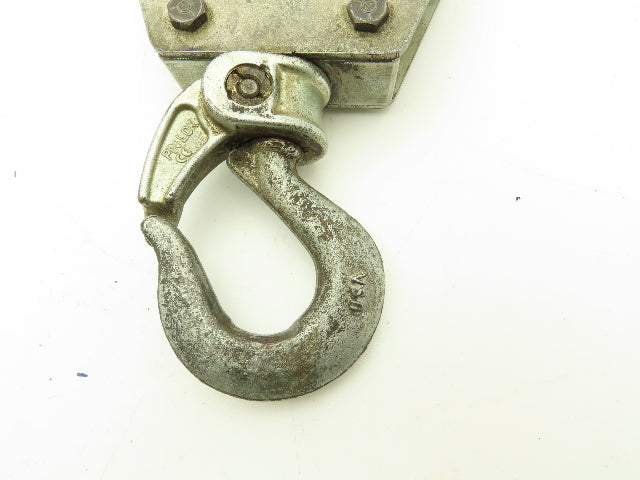 Zimmerman Ingersoll Rand 10444 Air Balancer Load Block Single Pulley Sheave