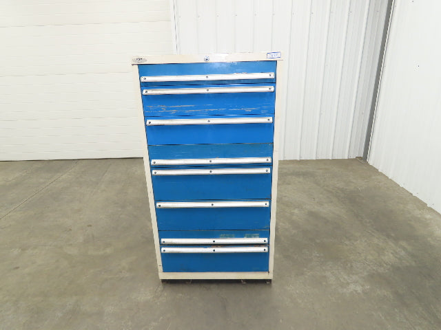 Lista 8 Drawer Industrial Tooling Cabinet 30x29x60" Lyon Stanley Vidmar Box