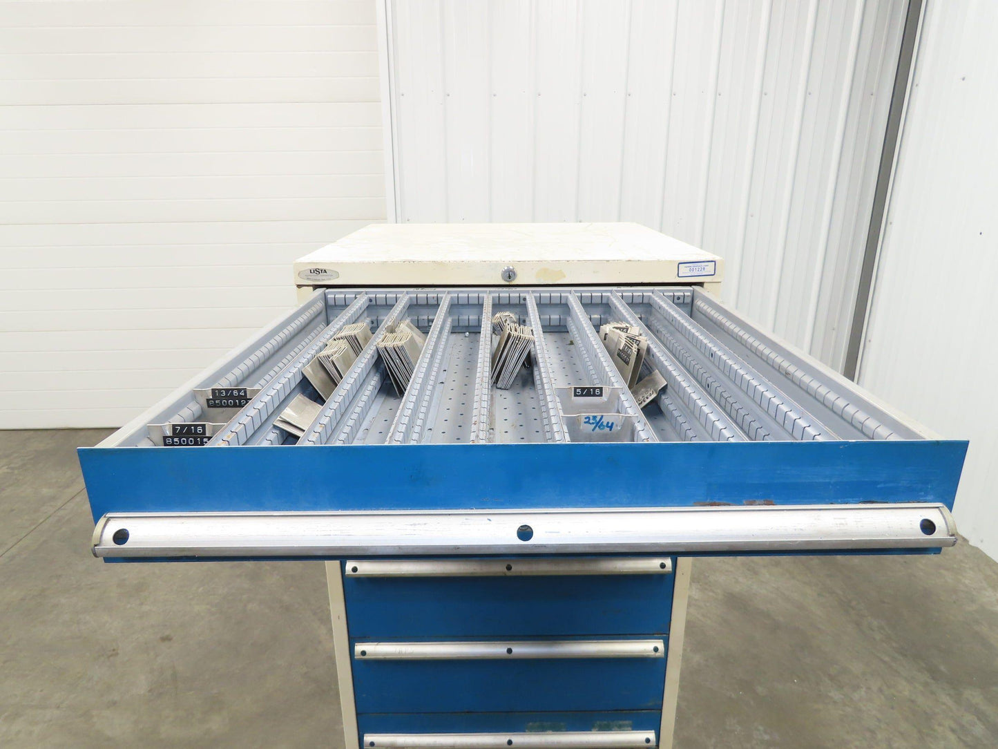 Lista 8 Drawer Industrial Tooling Cabinet 30x29x60" Lyon Stanley Vidmar Box