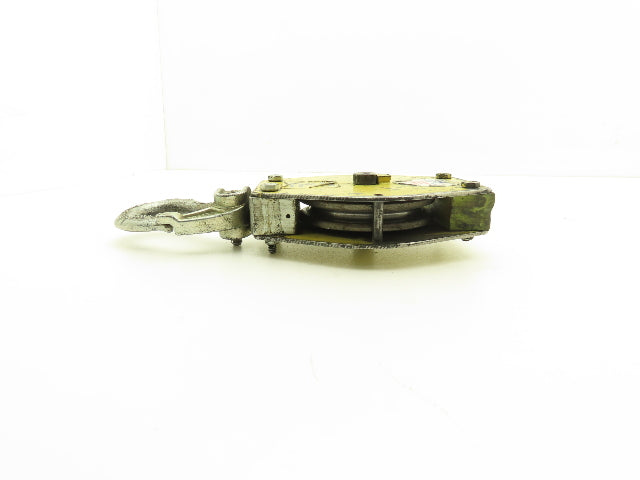 Zimmerman Ingersoll Rand Air Balancer Load Block Single Pulley Sheave Yellow