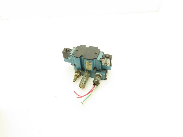 Mac 6541B-211-PM-111DA Pneumatic Dual Solenoid Valve 4/3-way Open Center 120VAC