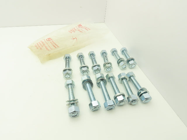 B7 Stud Threaded Rod Washers Nuts 7/8"-9 TPI 5-3/4" L Lot of 12