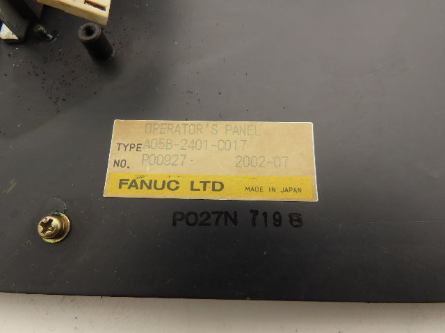 Fanuc A05B-2401-C017 R-J3 System Operator Control Panel Read Description