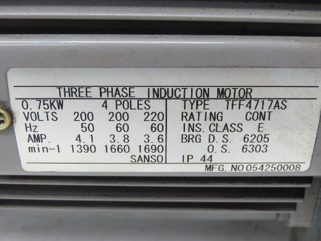 Tokuda Shibaura DRP-360III Rotary Vane Vacuum Pump 360L/Min 1Hp 220V 3PH