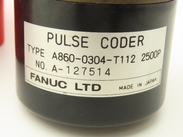 Fanuc A860-0304-T112 Pulse Coder Rotary Encoder 2500P with 6-3/4" Motor Cover